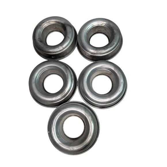 Vintage Aluminum Donut Bundt Cake Baking Molds Set of 5 W/Center Hole 3.5" Dia - Picture 2 of 11